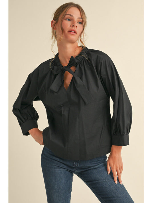 danni bow blouse