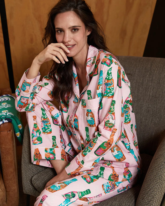pop the bubbly pajama set