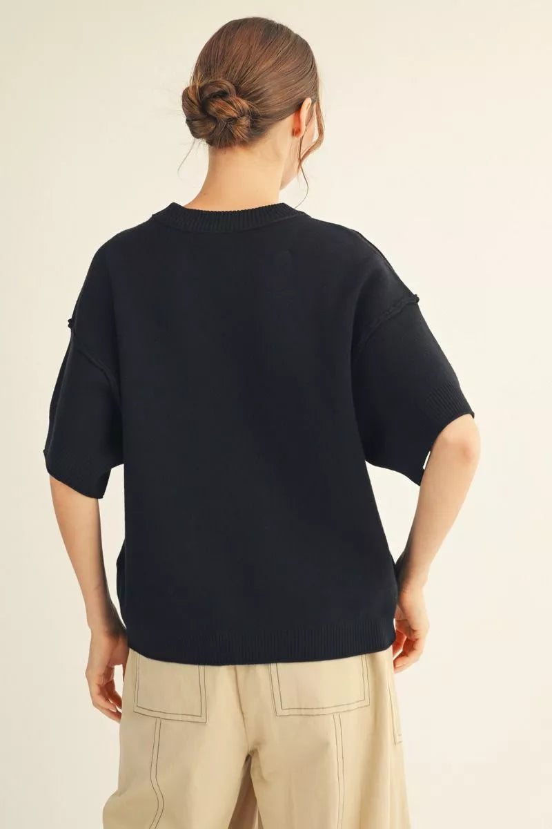 knox drop shoulder sweater