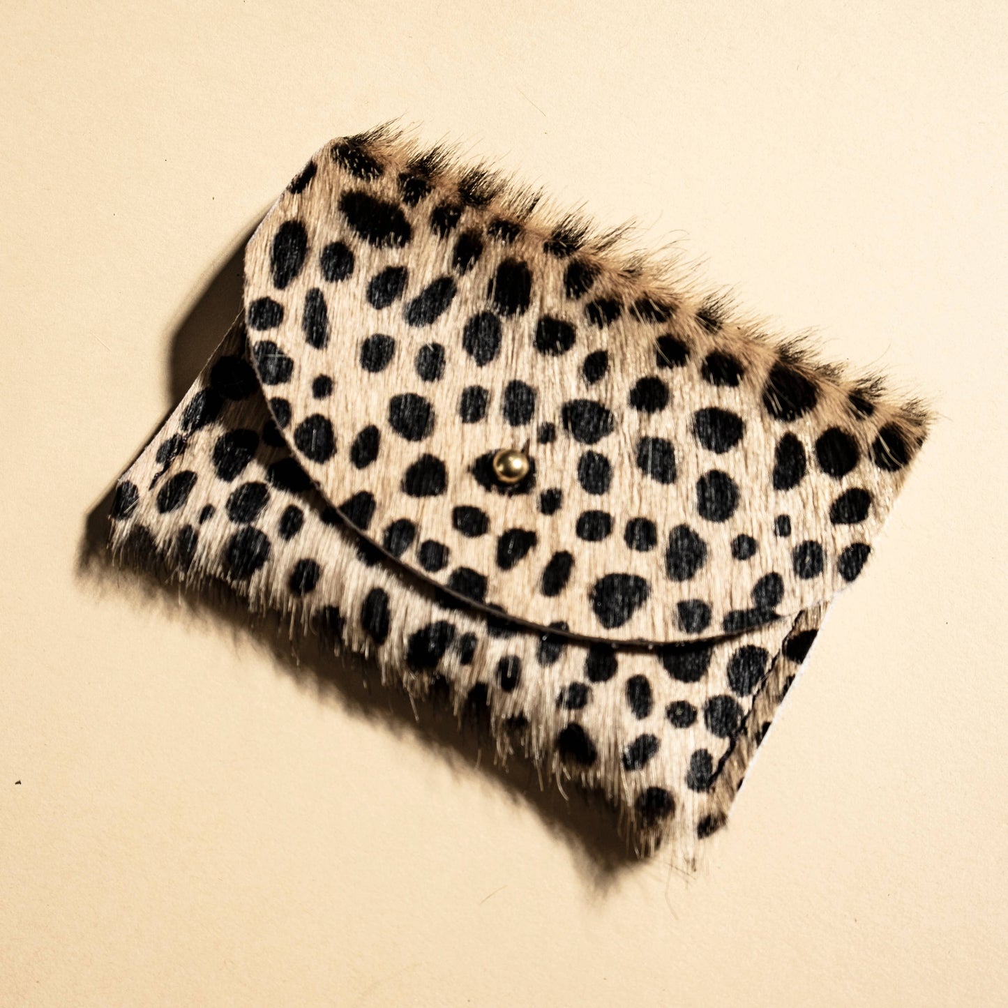 cardholder tiny spotted hair on hide