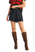 blaire lace trim shorts