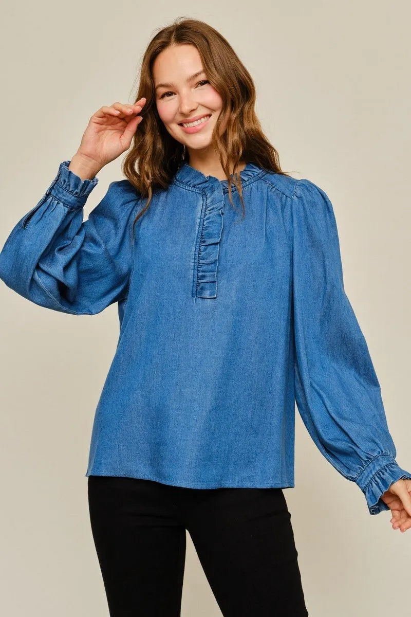 kyla denim top