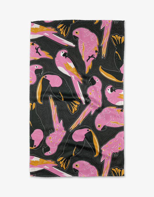 Bubblegum Birds Tea Towel