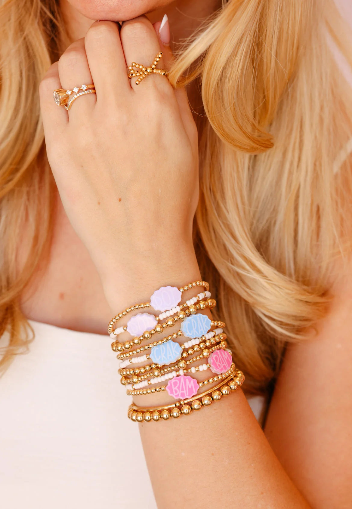 crak beaded bracelet on color