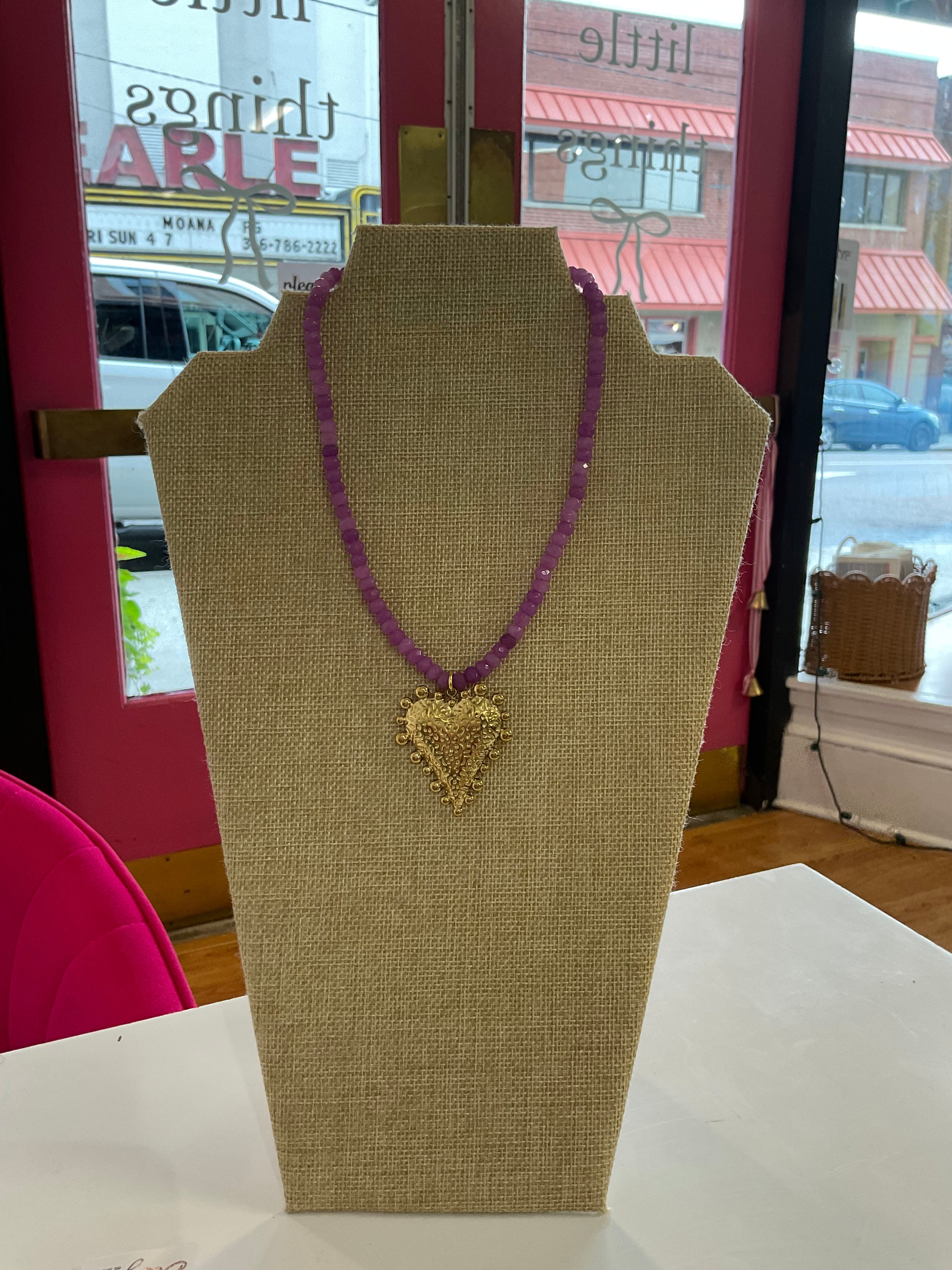 charm beaded necklace