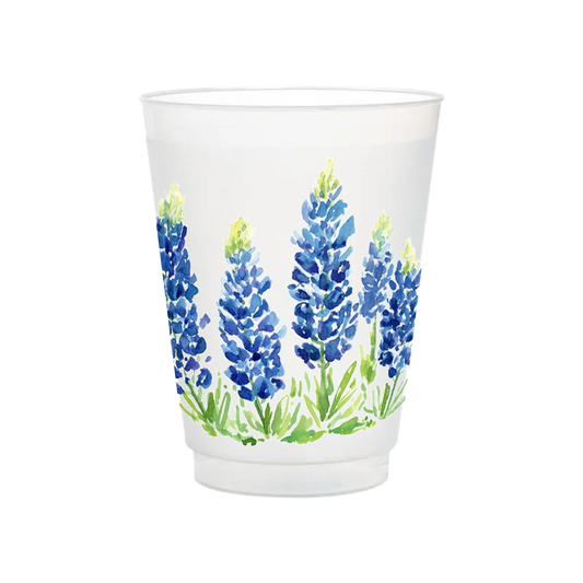 Bluebonnet Fields Frosted Cups | Set of 6