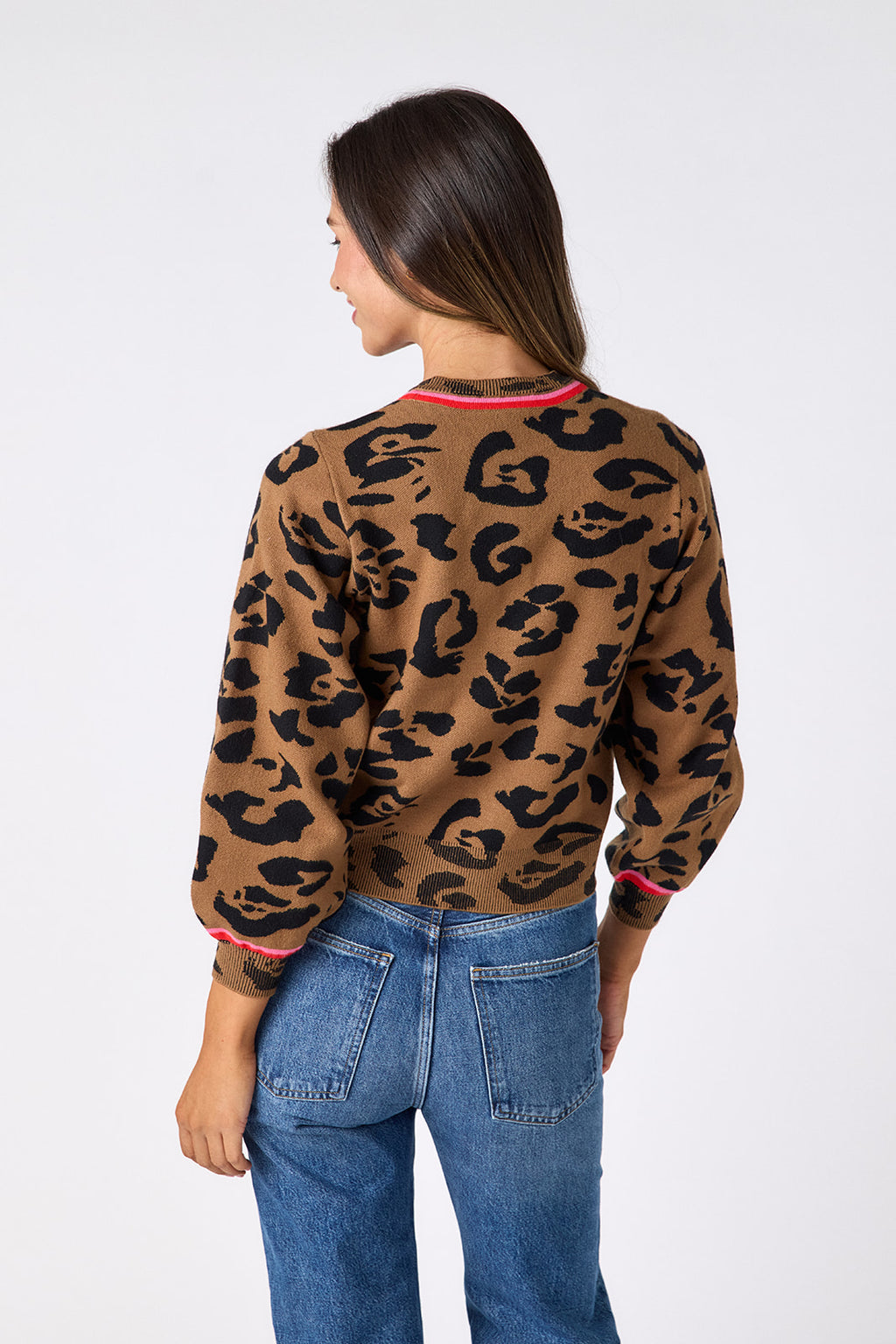 colson cardigan in leopard