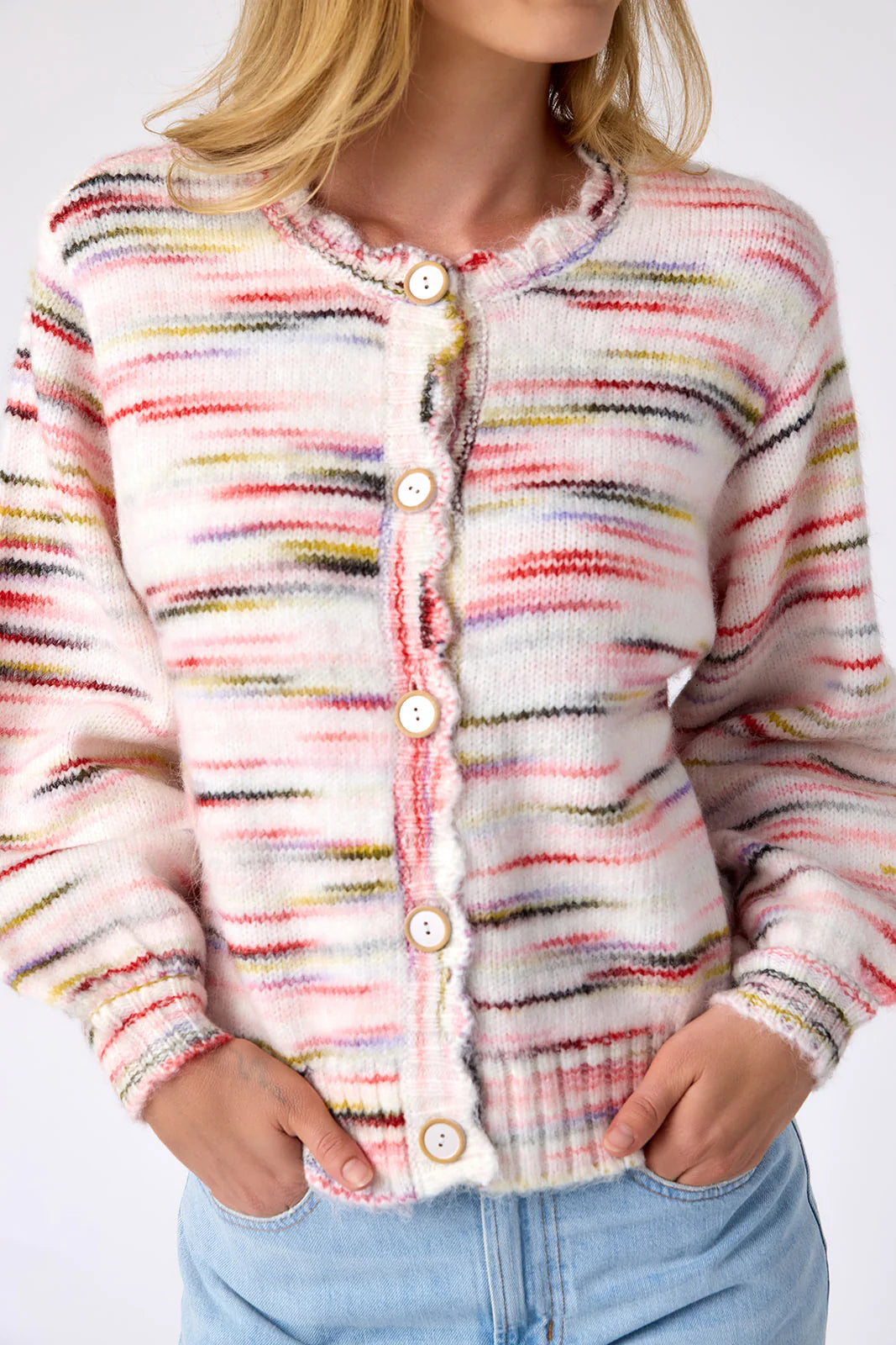 colson cardigan in spring haze