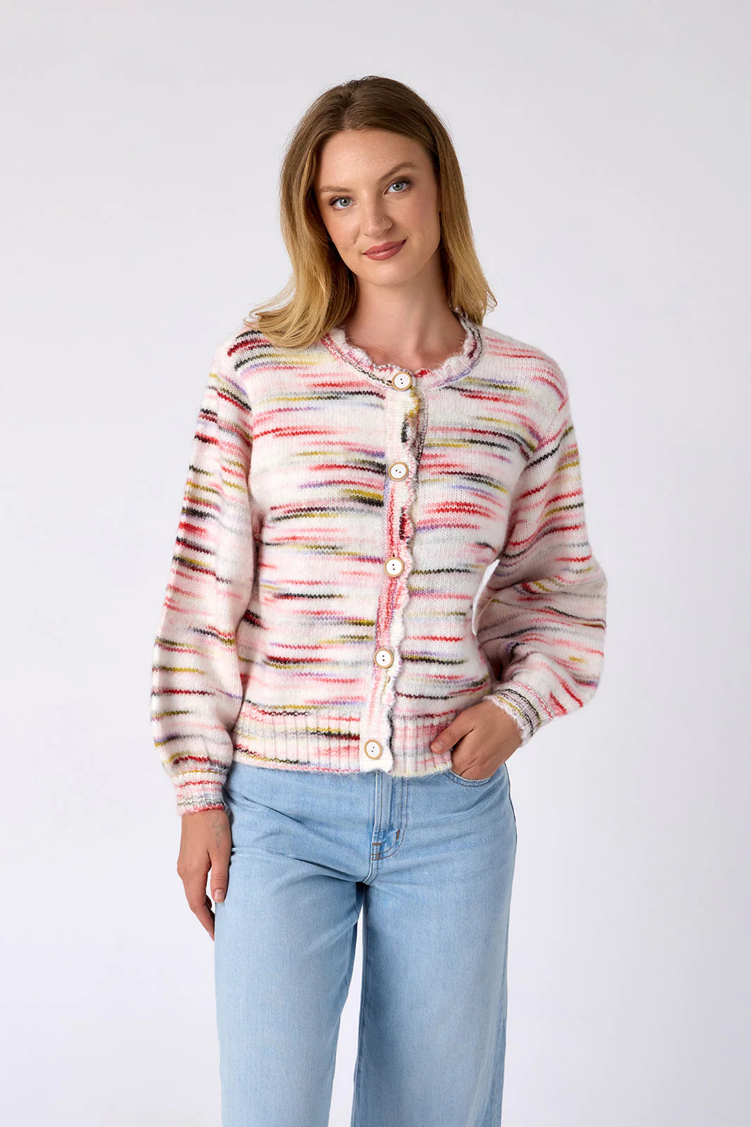 colson cardigan in spring haze