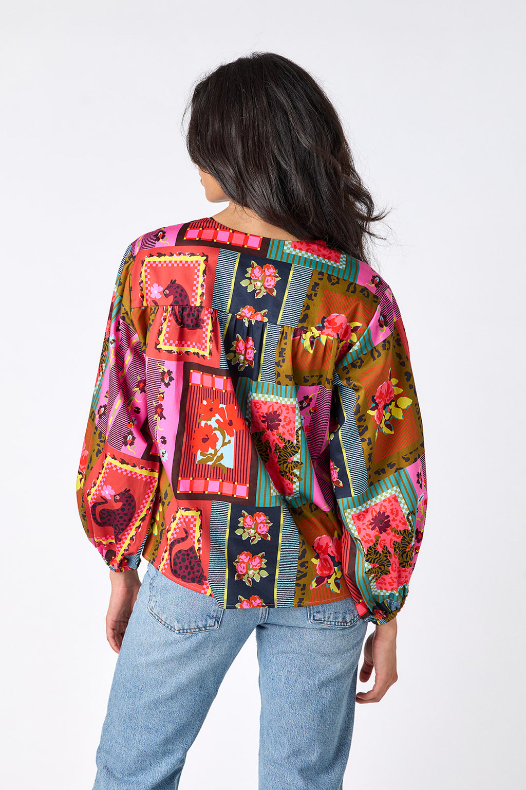 nellie blouse in vintage vignette