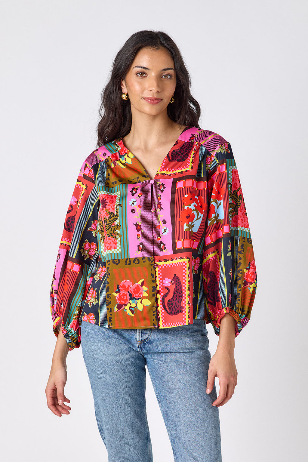 nellie blouse in vintage vignette