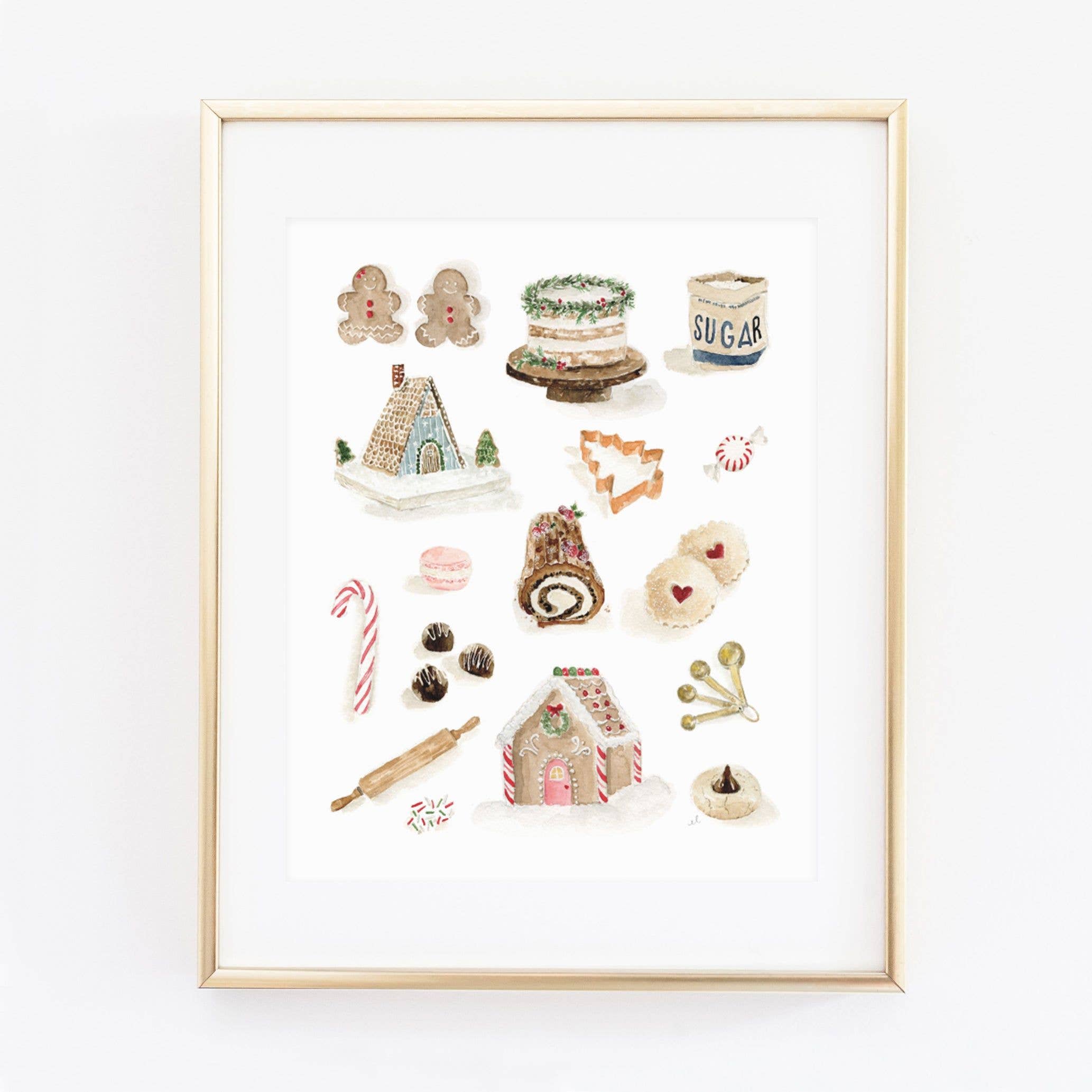 Christmas sweets art print