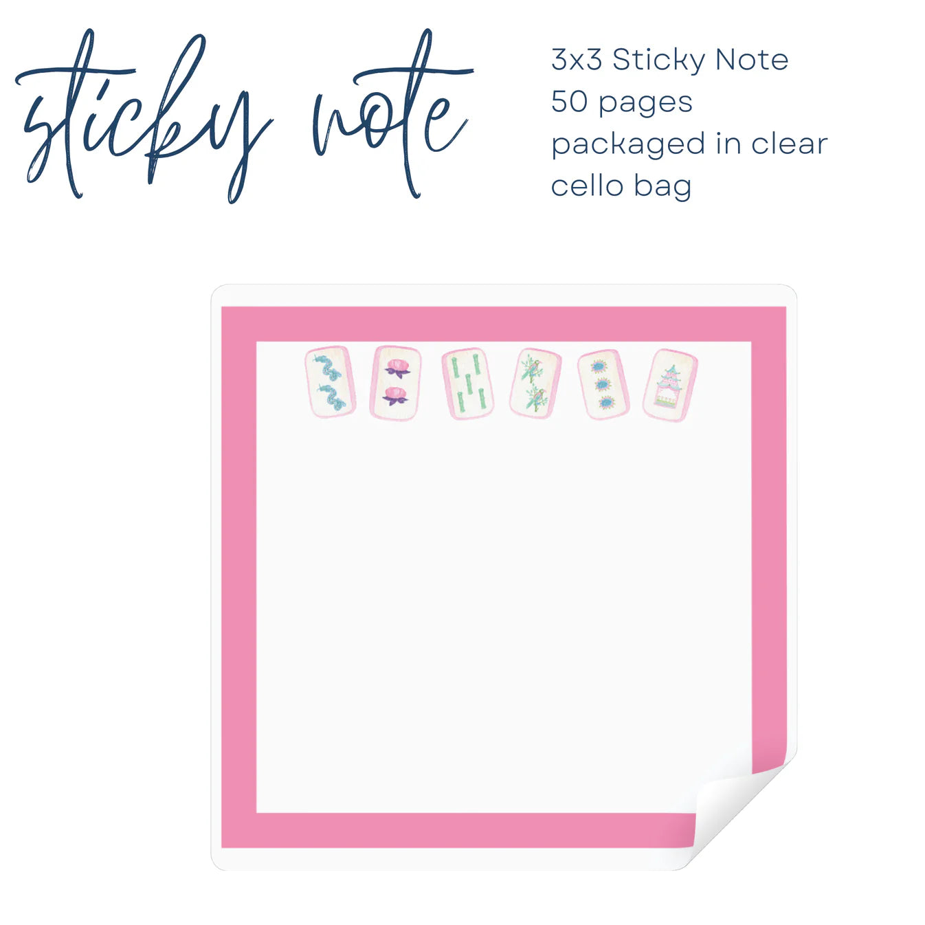 bam let's mahj sticky notes