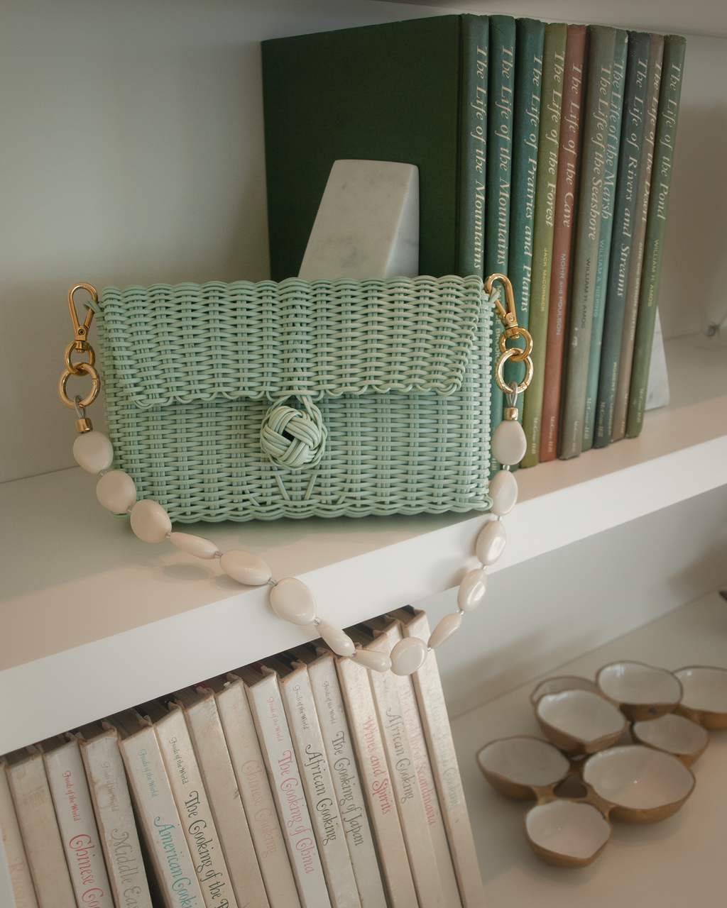 clutch solid sea glass
