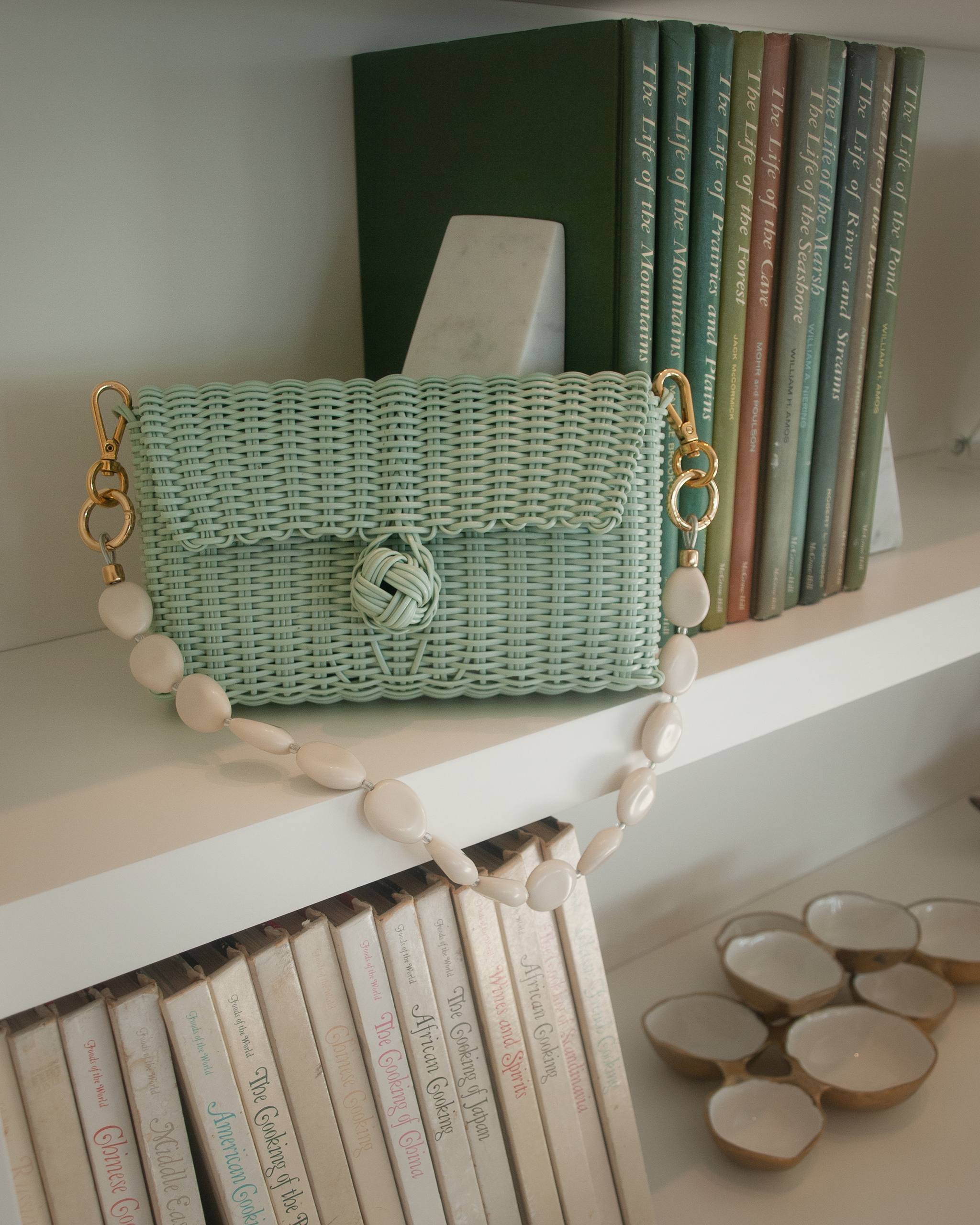 clutch solid sea glass