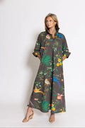 Feather Frolic ruthie shirt dress long