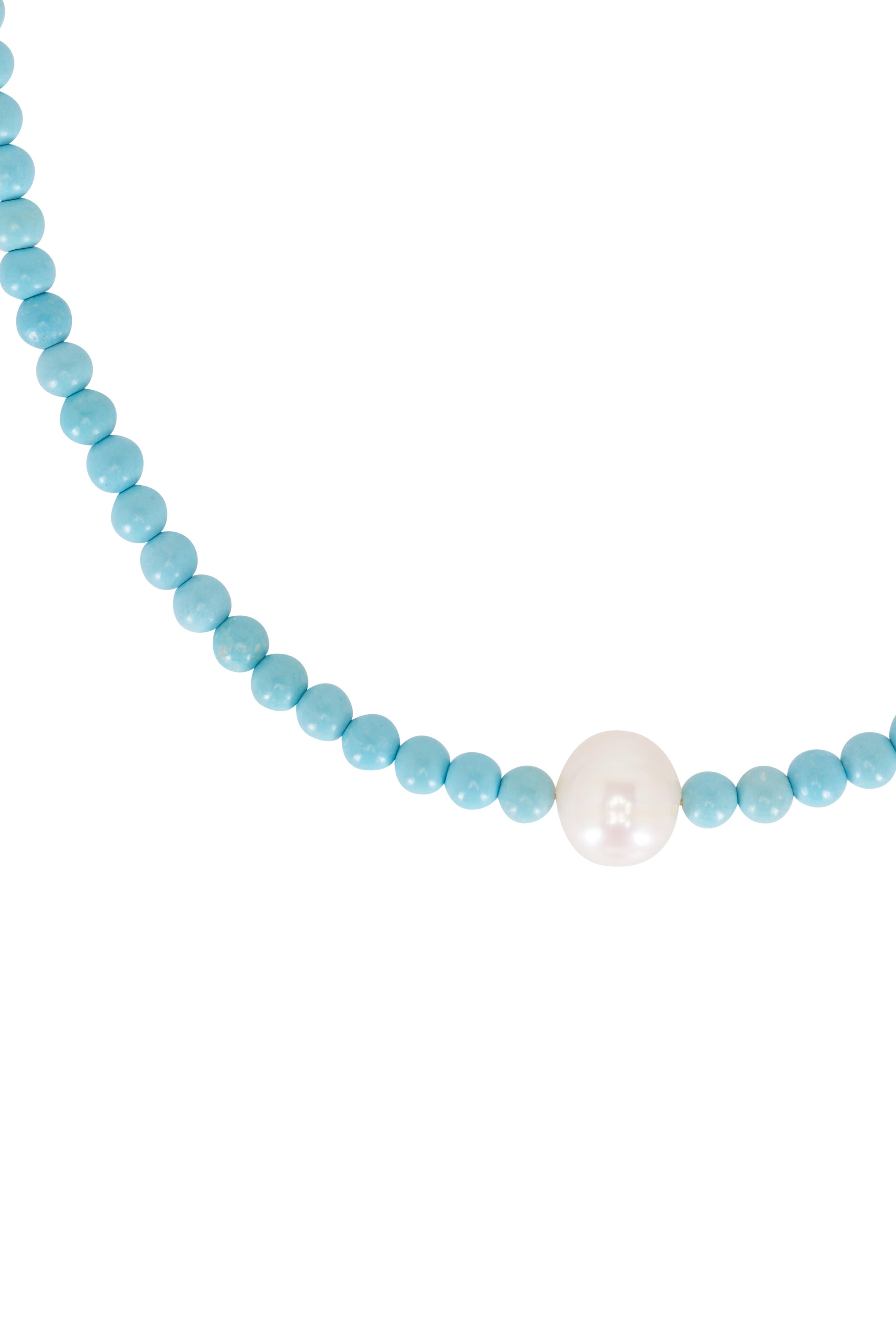single summer pearl necklace
