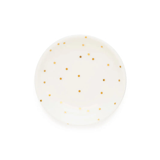 round scatter dot trinket tray