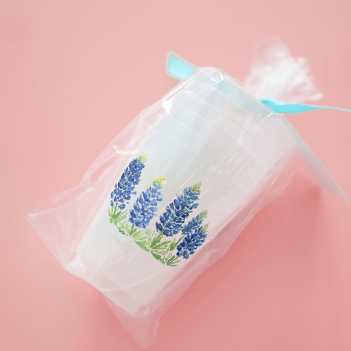 Bluebonnet Fields Frosted Cups | Set of 6