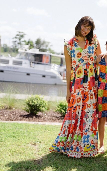 josie printed maxi abstract