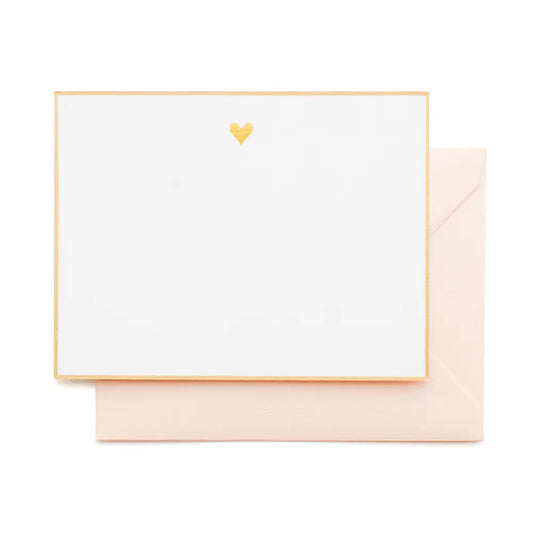 gold heart note set