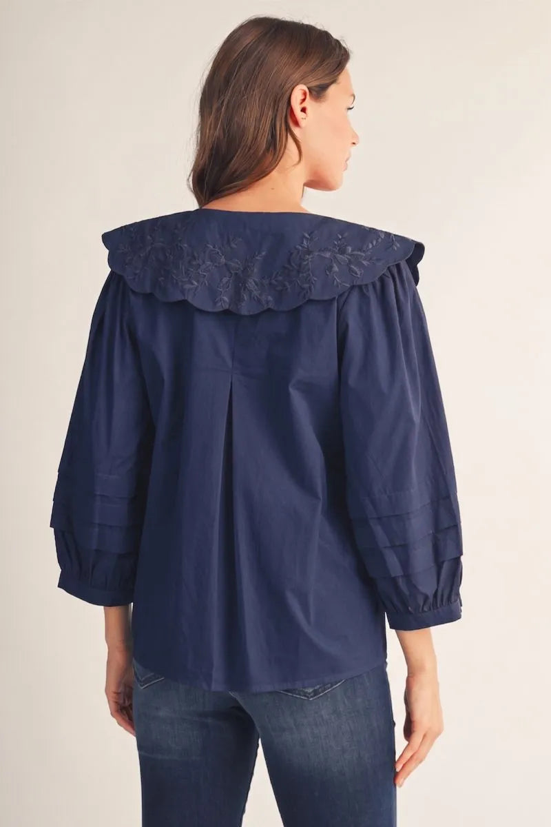 amelia peter pan collar blouse