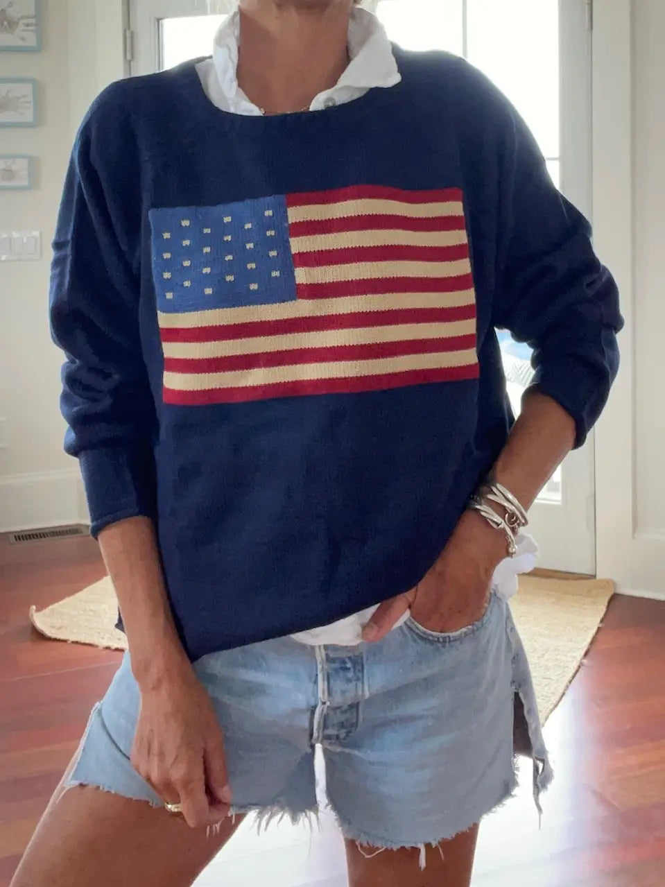 usa flag sweater