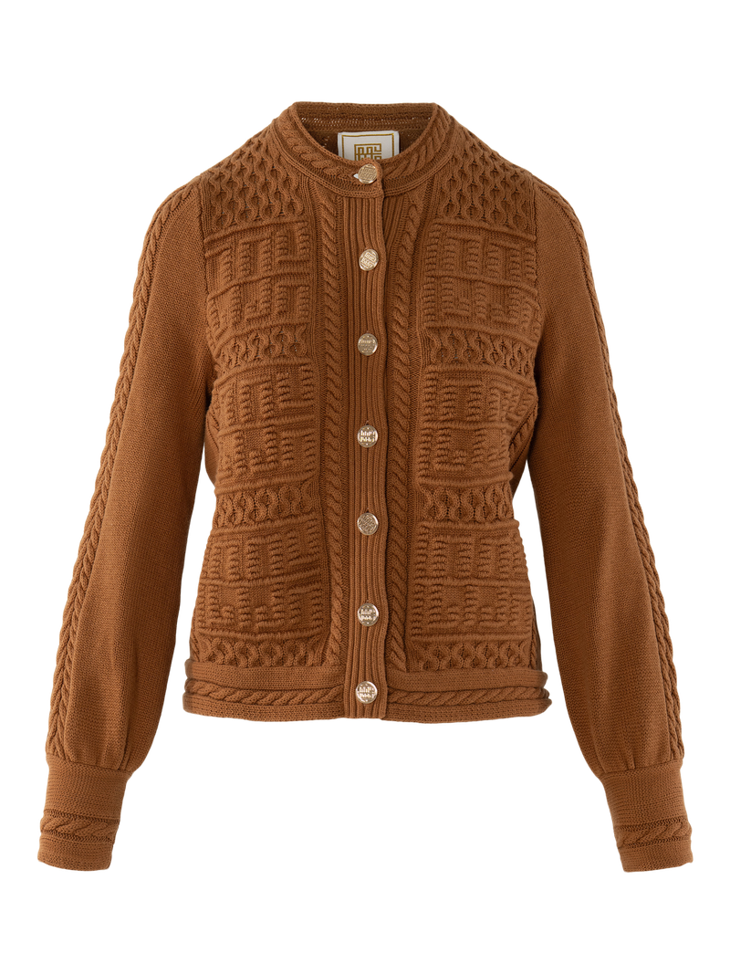 chloe cardigan brown sugar