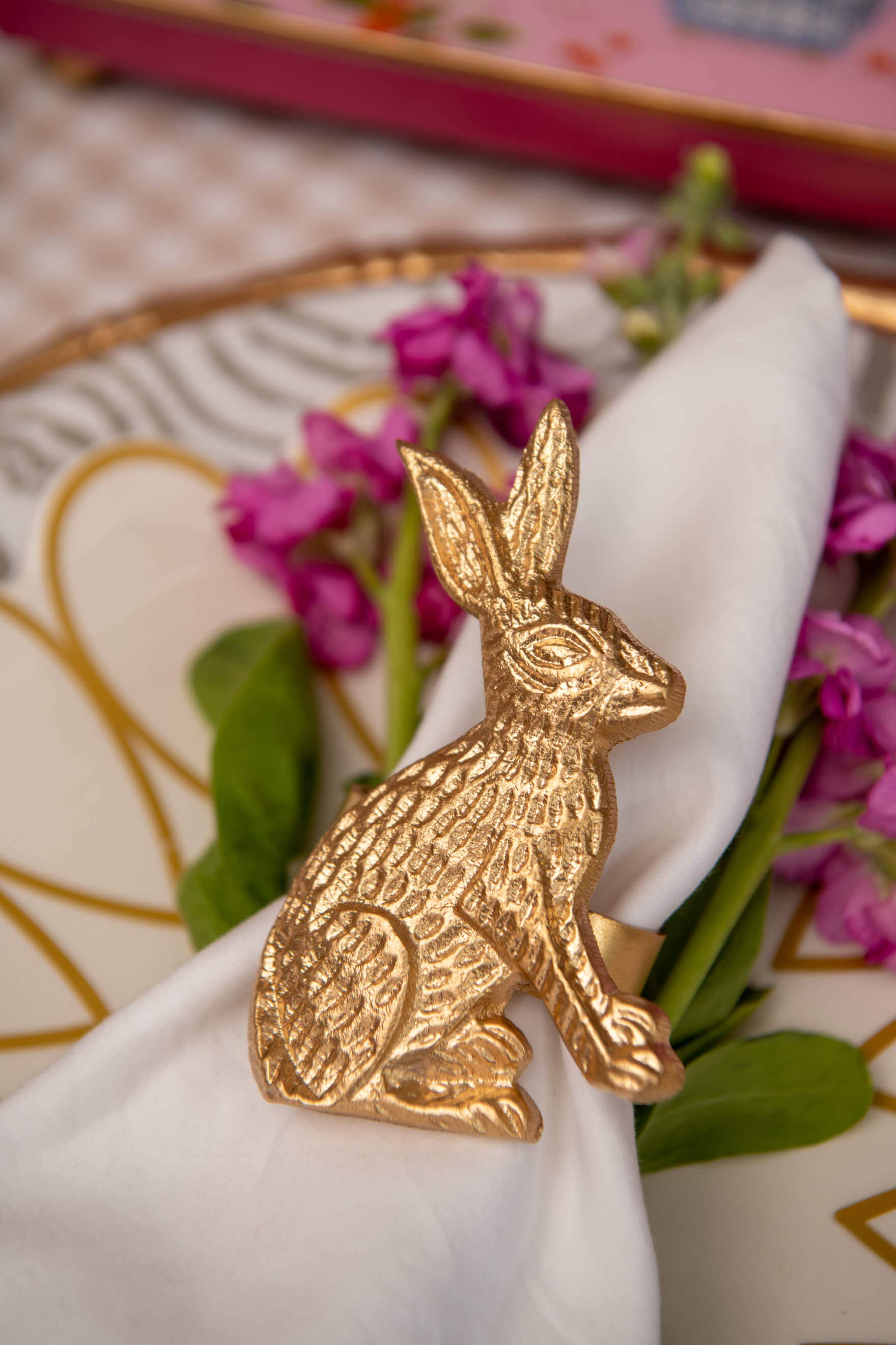 Rabbit Napkin Ring (4pk)
