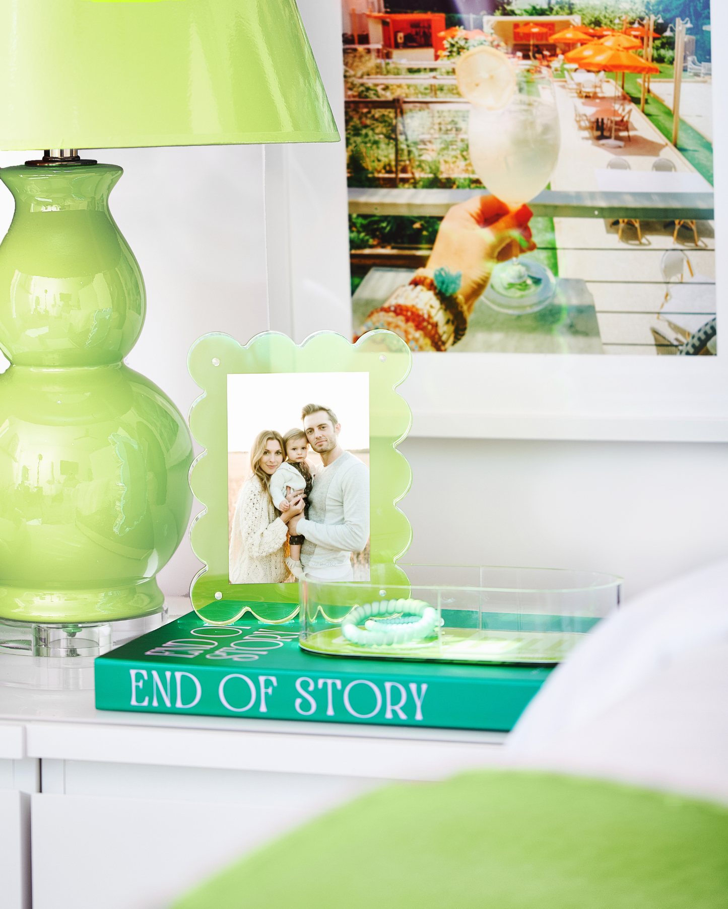 Neon Lime Acrylic Picture Frame