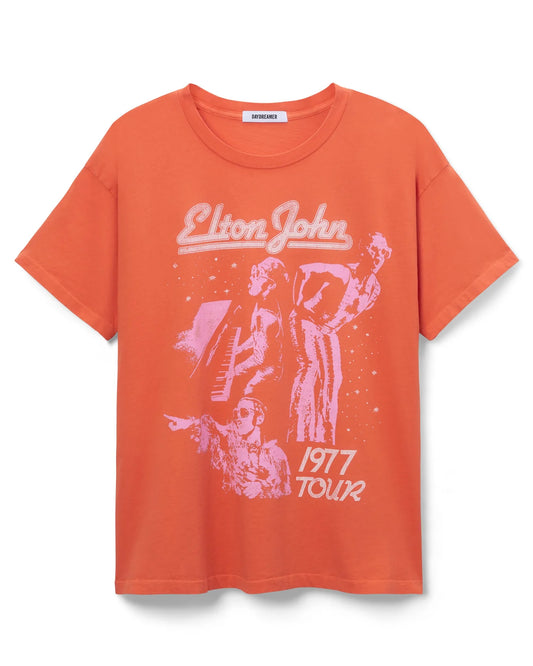 elton john 1977 tour merch tee