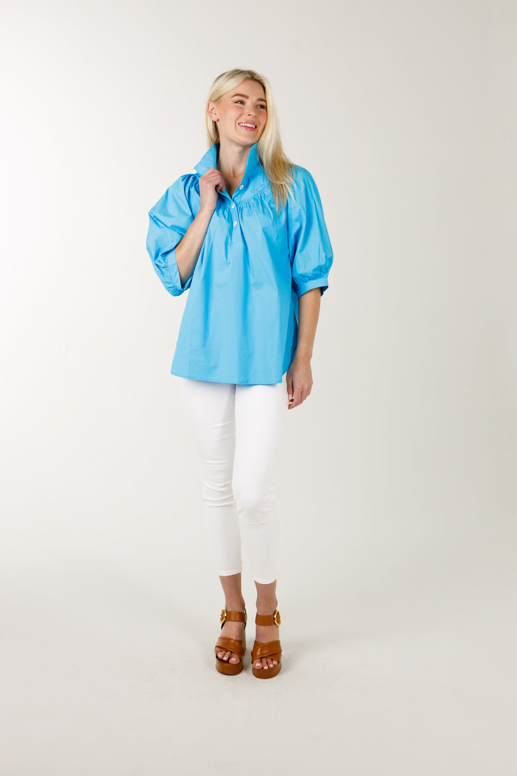 avie top swim cap blue