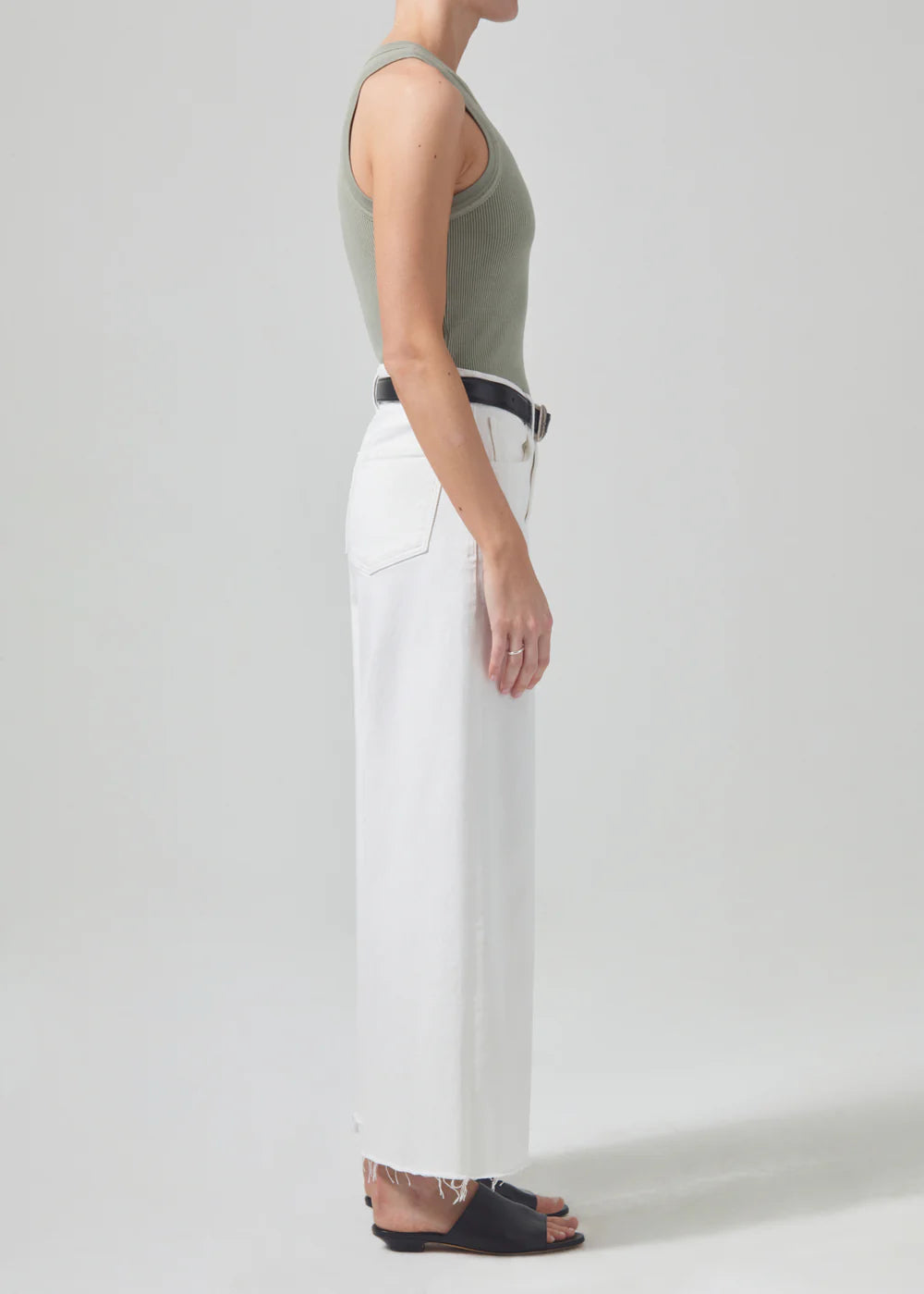 lyra crop wide leg white