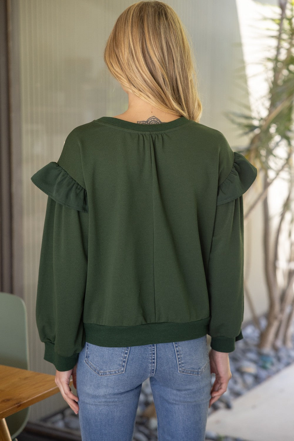 bow detail sweatshirt