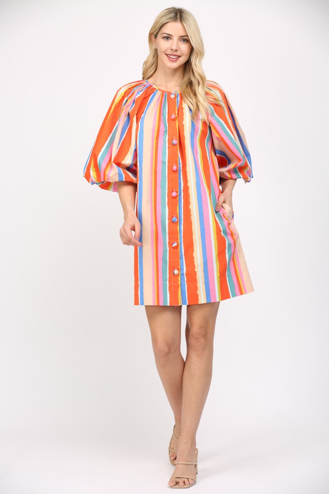 michela stripe dress