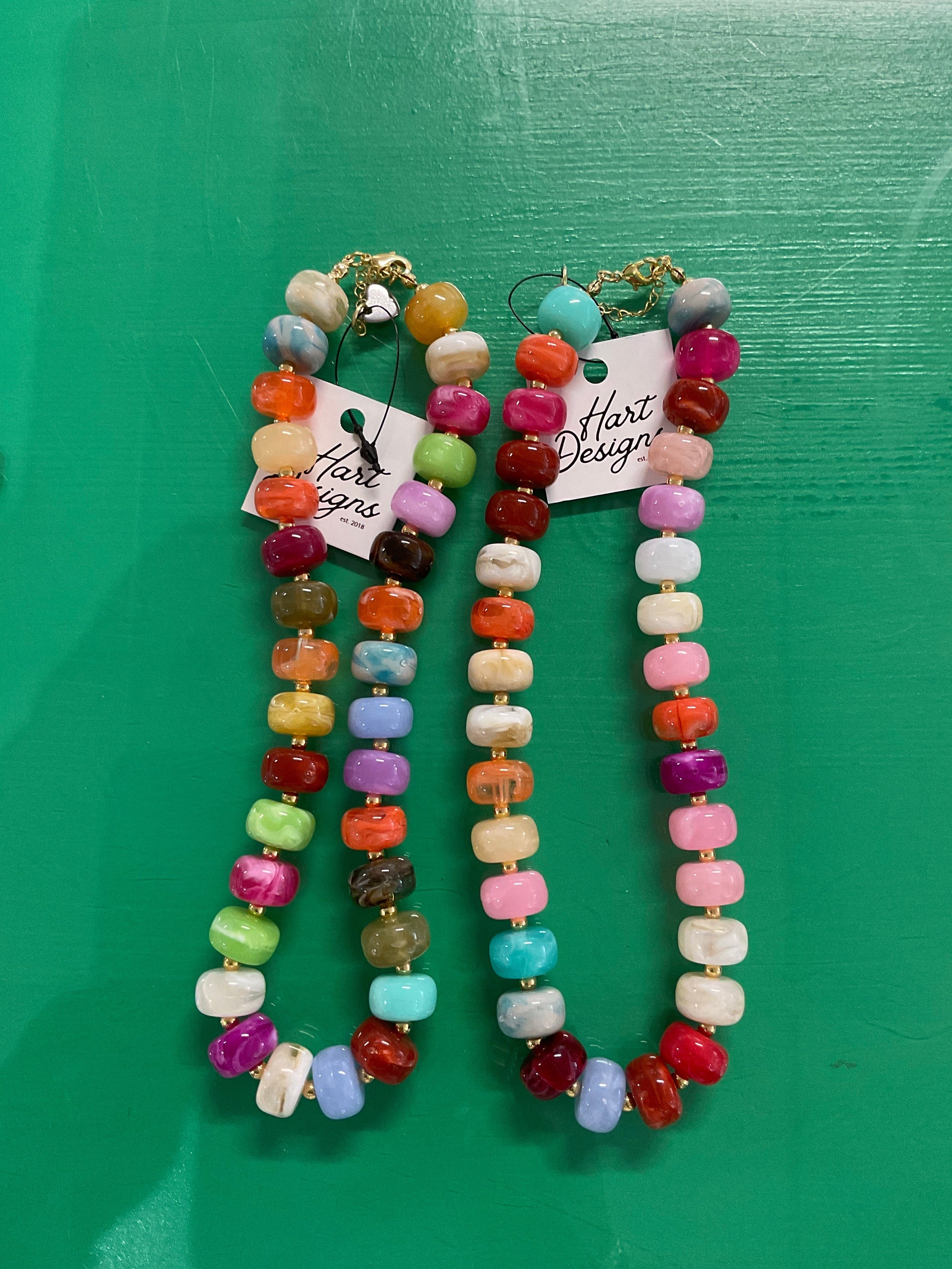 sunburnt beaded necklace
