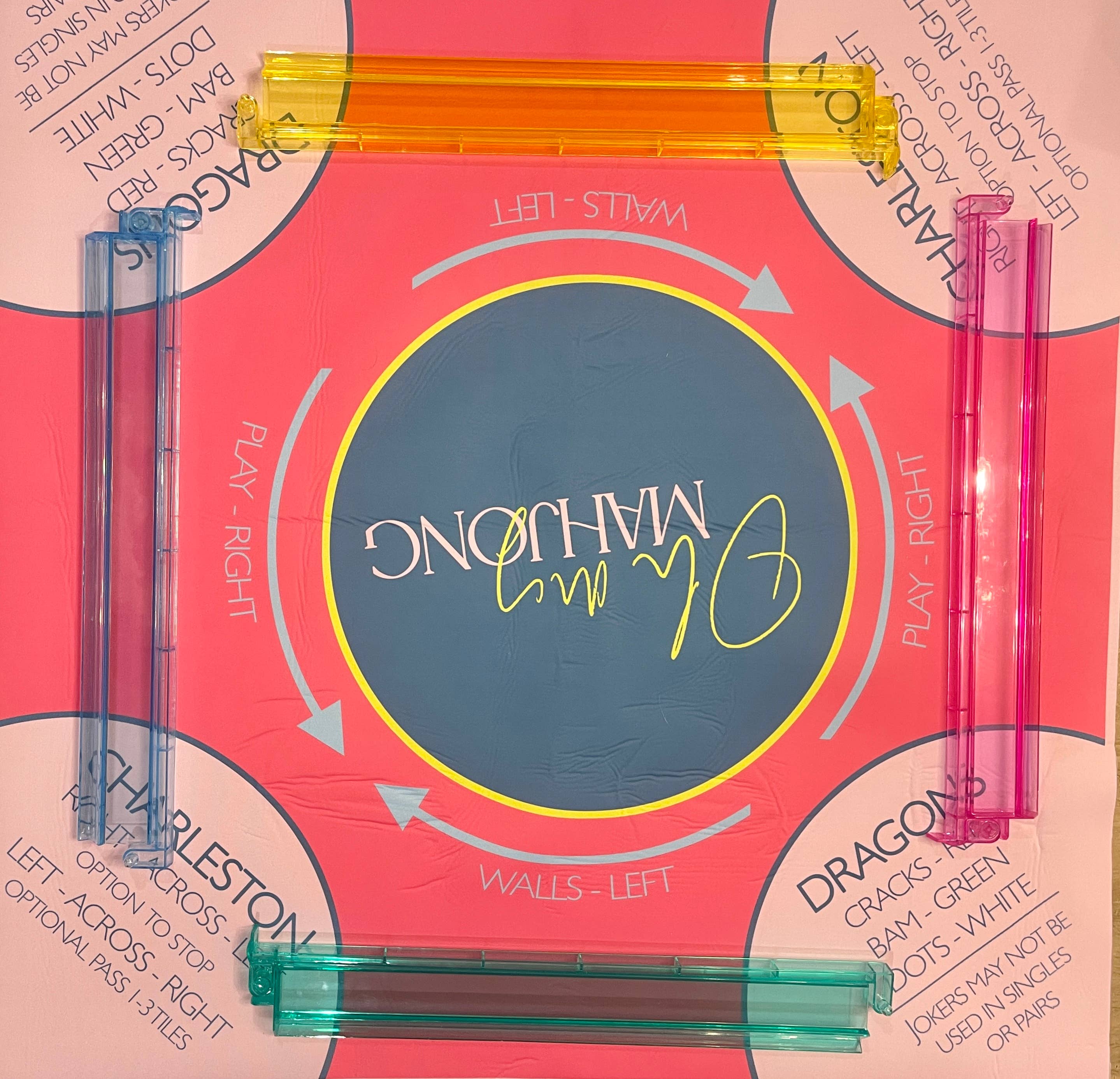 multi color acrylic rack and pusher set