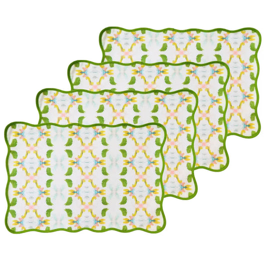 scalloped placemats