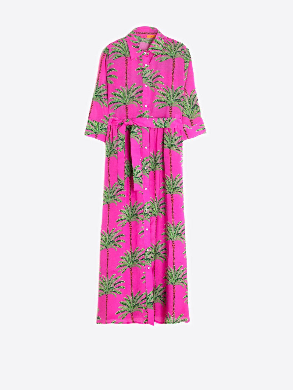 natalia pink palm dress