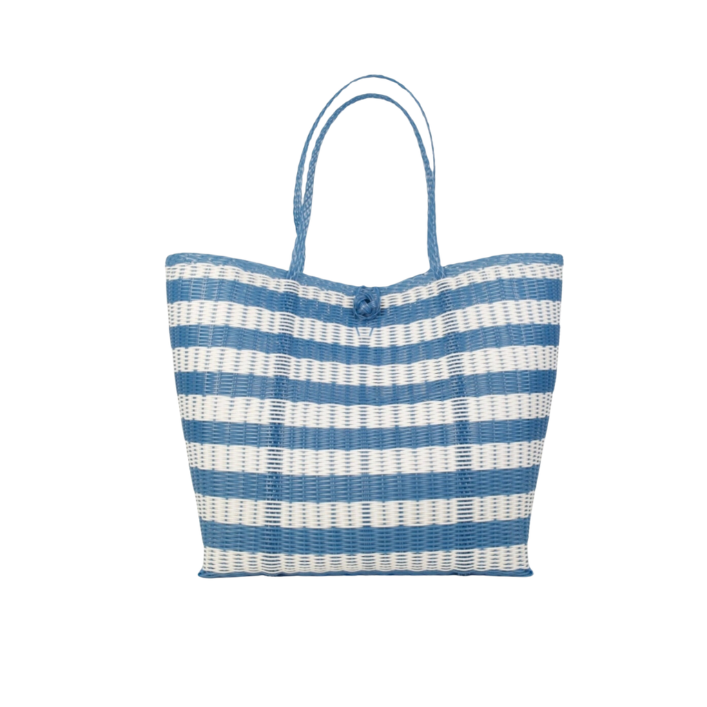 Heavy Load | Lined Paper Stripe in Baby Blue / White