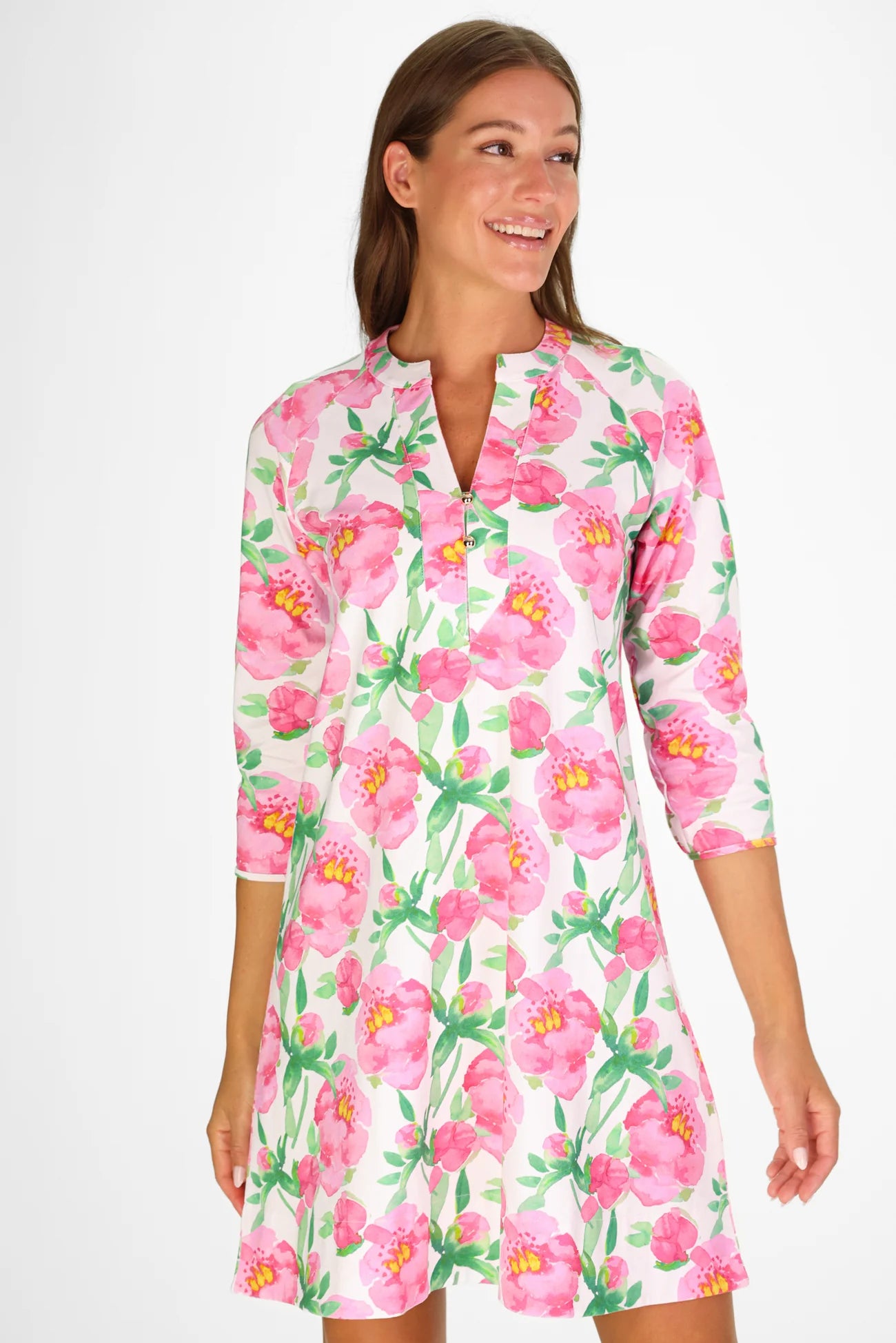 sam dress painted peony