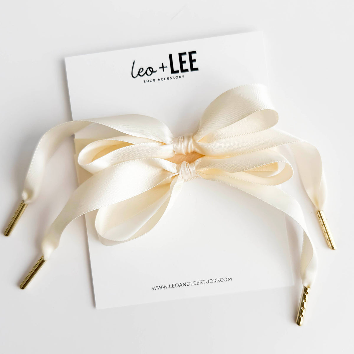 Satin Sneaker Laces with Gold Aglets – Luxe Shoe Accessory