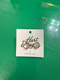 baroque pearl bezeled studs