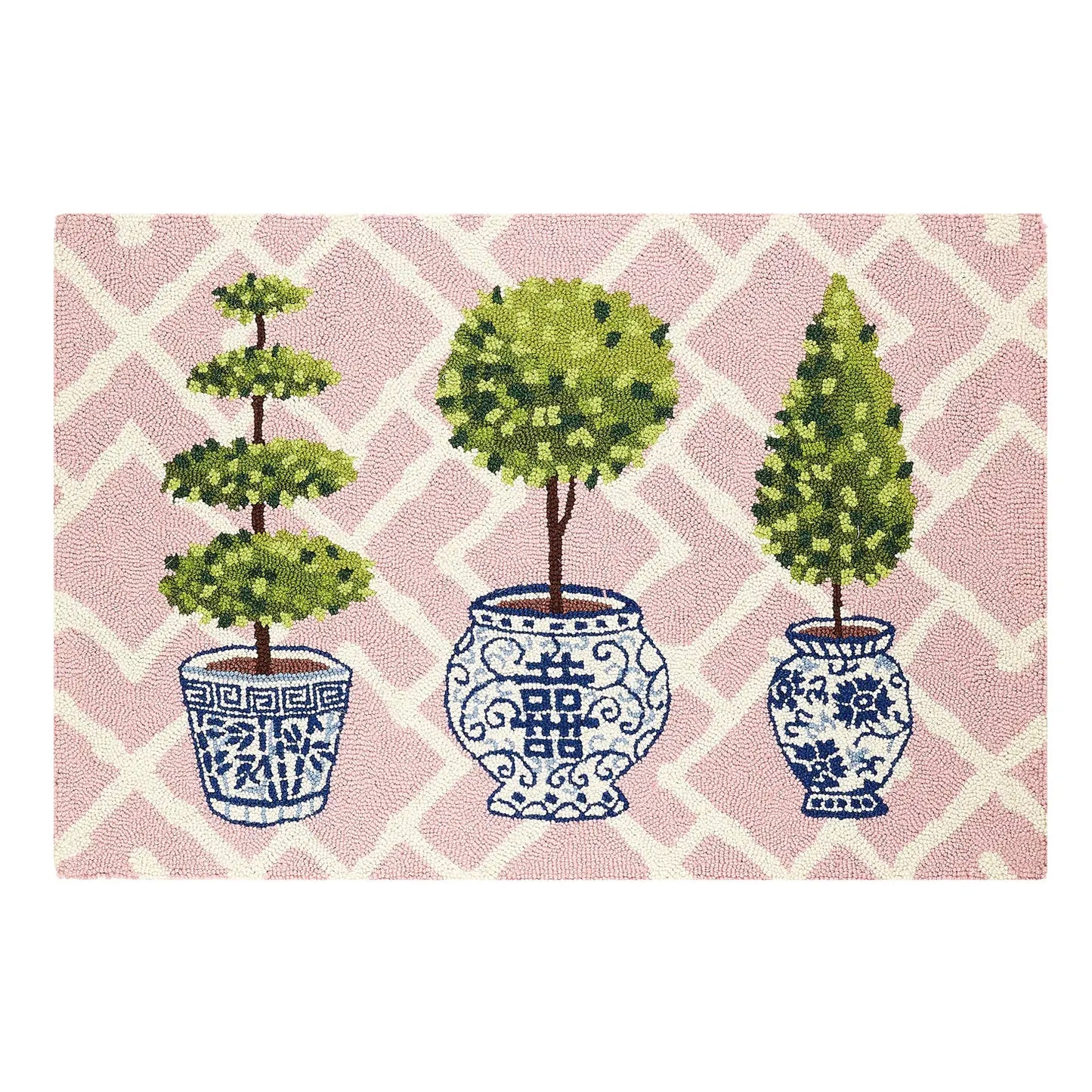 topiary collection hook rug