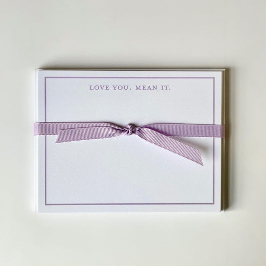 love you, mean it notecards