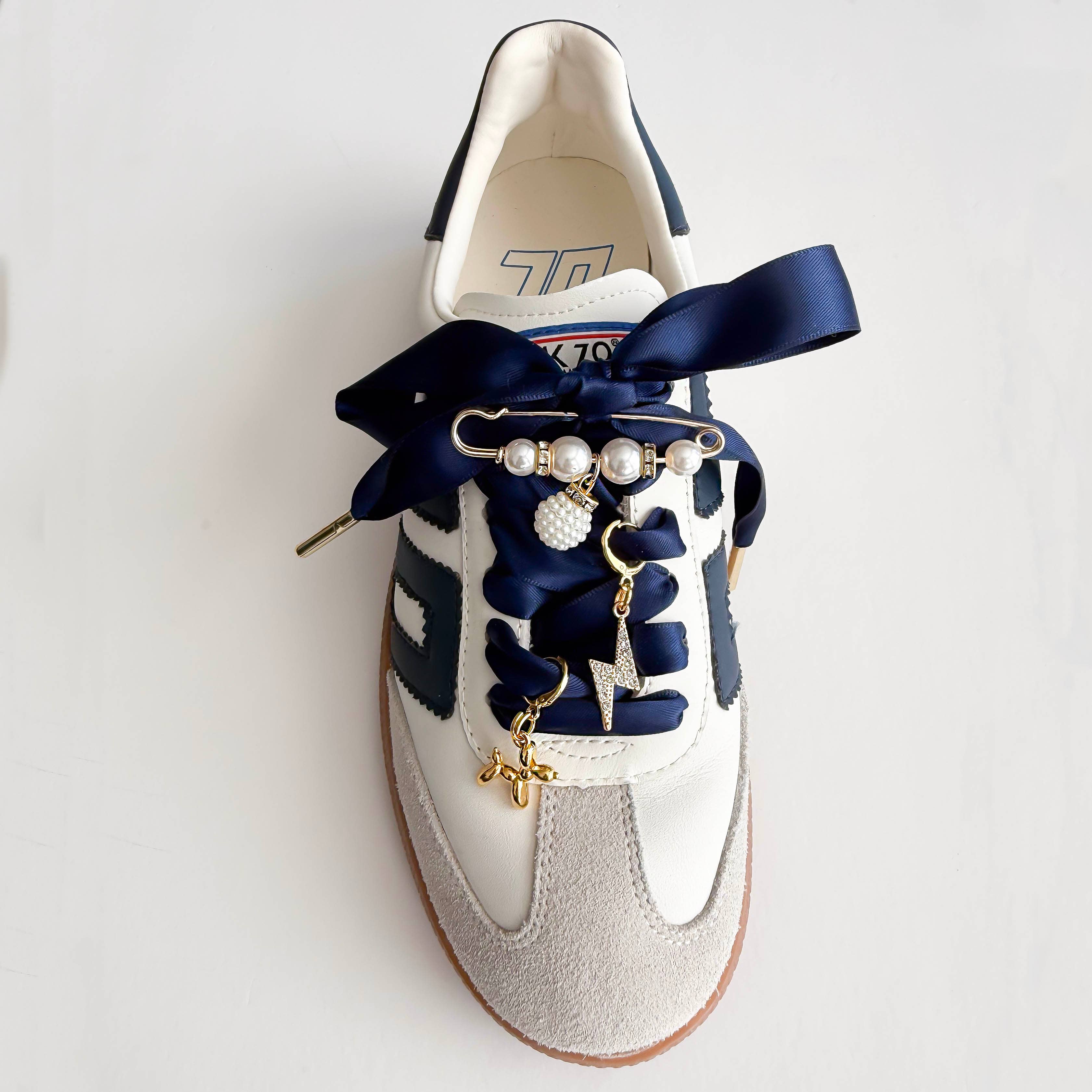 Satin Sneaker Laces with Gold Aglets – Luxe Shoe Accessory