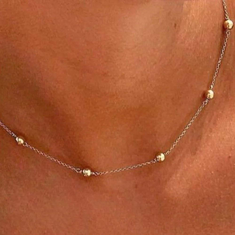 17" choker simplicity chain gold classic gold 4mm