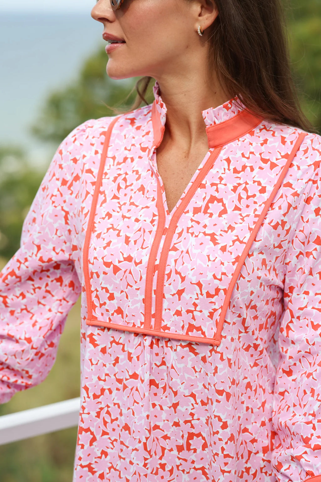 katie dress pink bouquet