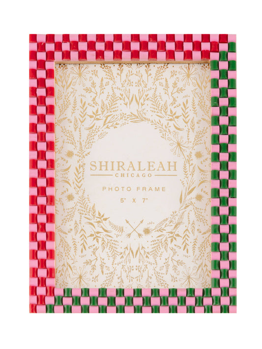 VIVA 5" x 7" CHECK PICTURE FRAME
