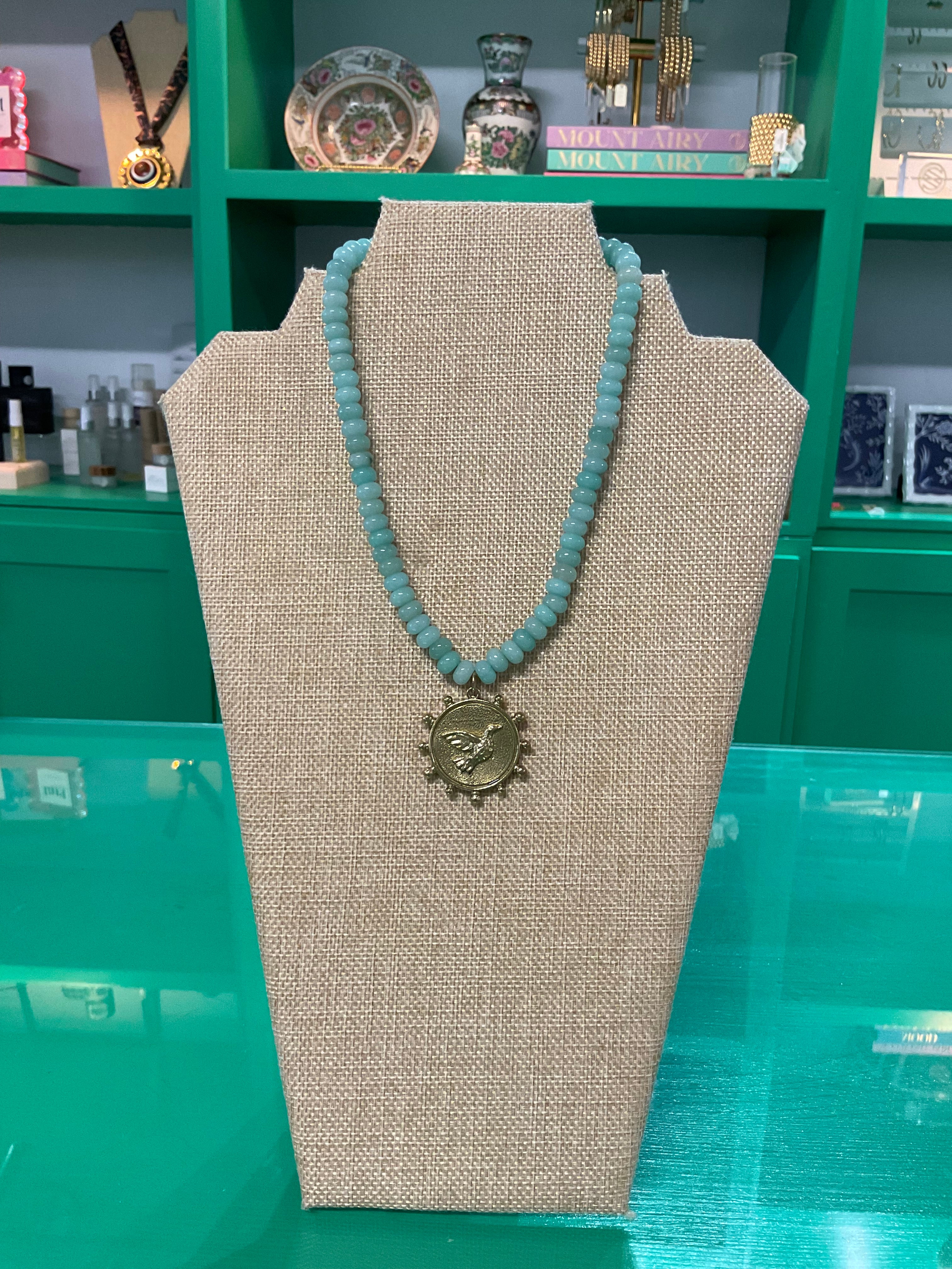 charm beaded necklace